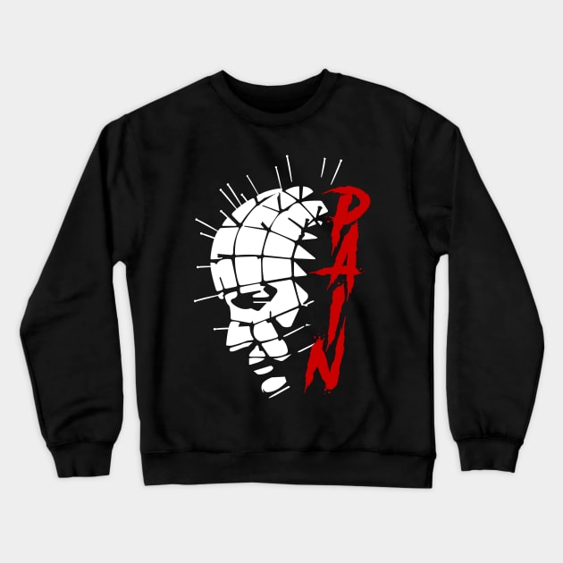 Pinhead Cenobite Pain Crewneck Sweatshirt by Meta Cortex